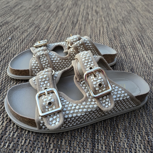 Zara Tan/Beige Buckled Sandals - Picture 8 of 12